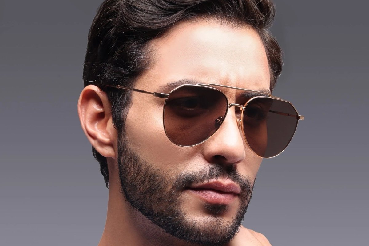 Augussto Magnus Aurum / Bronze | Metal Pilot Sunglasses - Augussto